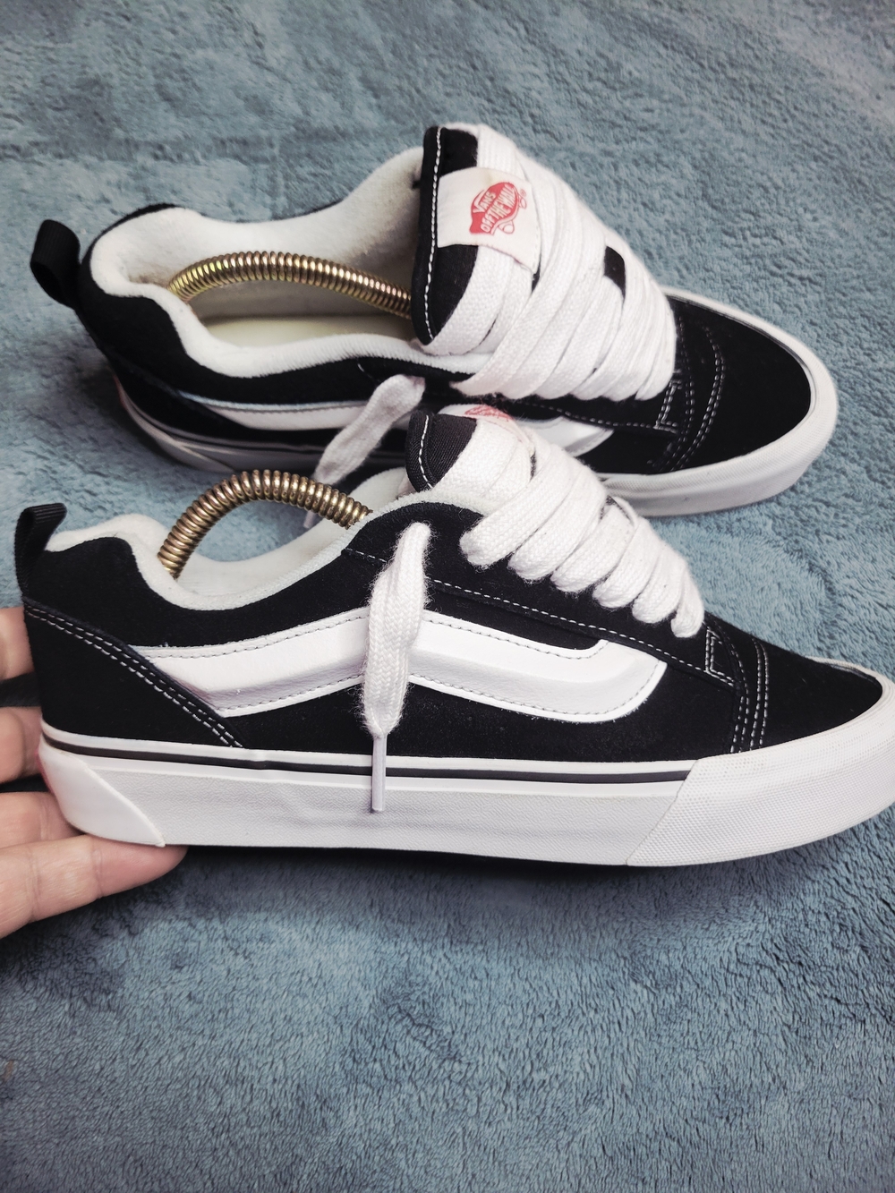 Vans Knu Skool Black/ True White Womens Size 10